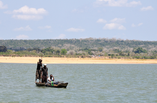 Ruvumu River, from the Tanzanian side