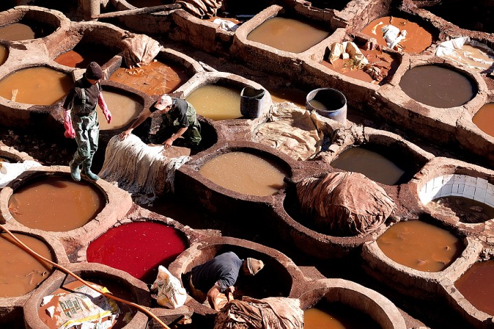 Dye pits, Chouwara tanneries