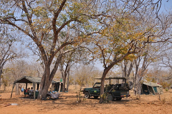 Our campsite in Chobe NP