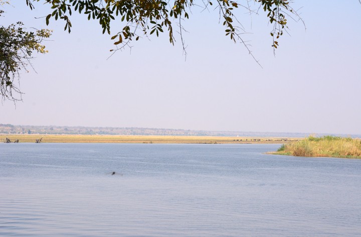 Our first view of the Chobe river in Kasane