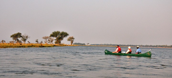 Canoeing on the Zambezi