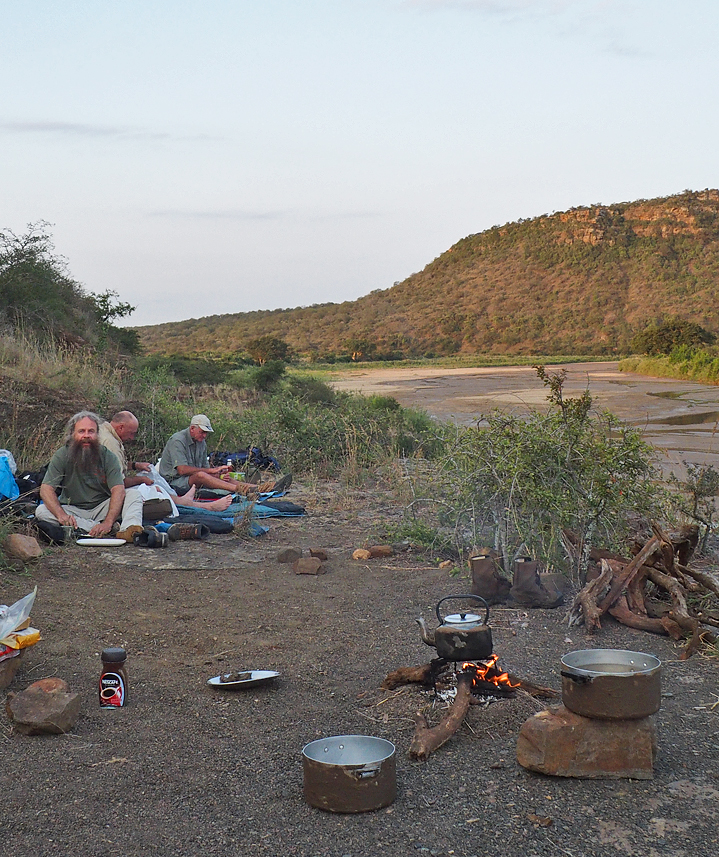 Our first night's camp