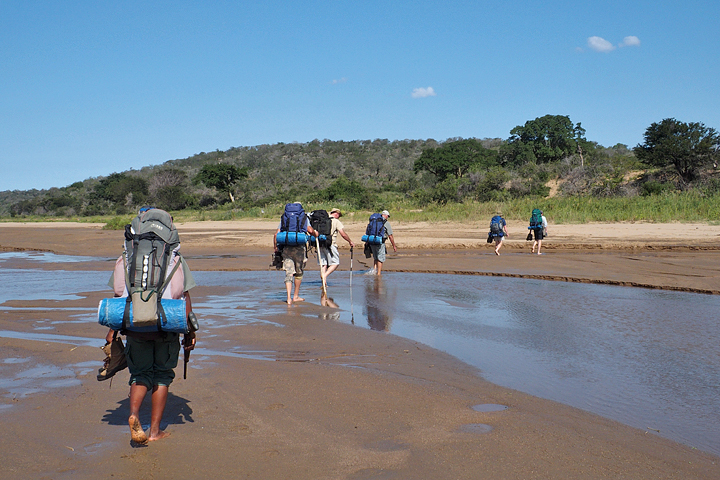 Crossing the White Umfolozi river