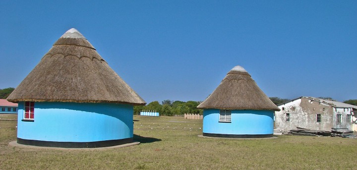 New teacher's accommodation, with the old accommodation in the background