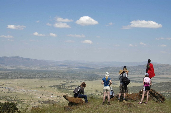 Looking out over the Masai Mara