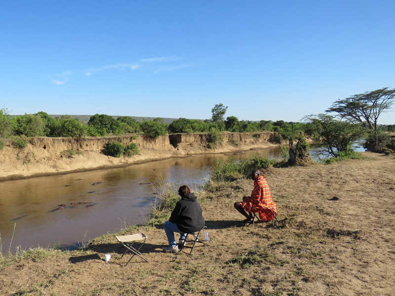By the Mara river