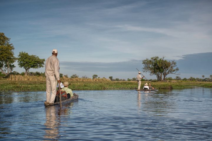 Mokoros in Okavango Delta