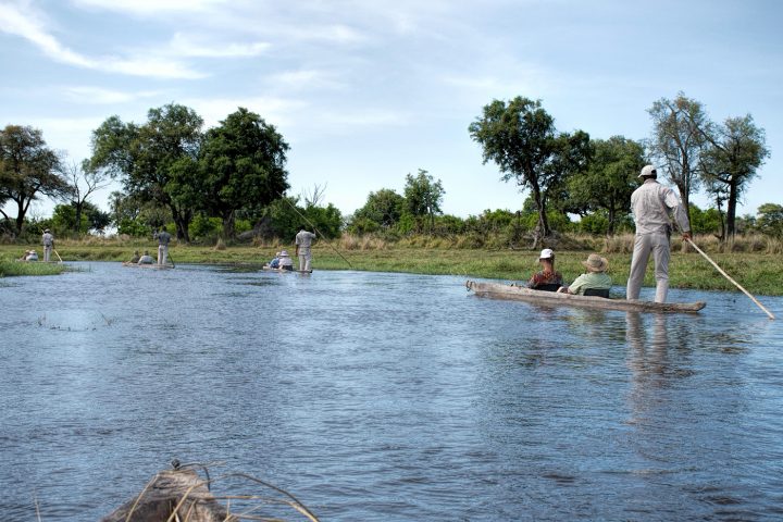Mokoros in Okavango Delta