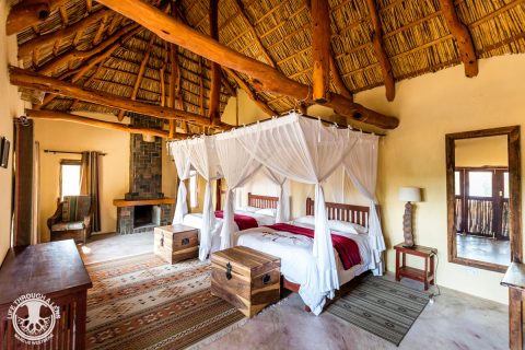 Guest Chalet, interior, Kafue River Lodge