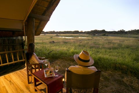 The Hide, guest tent veranda