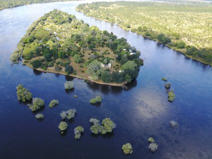 Chundu Island, aerial view