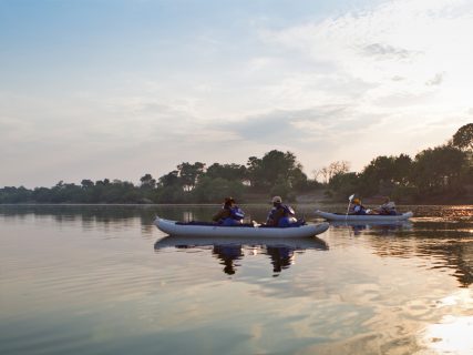 canoeing on Zambezi