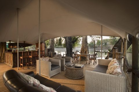 kanga camp lounge area