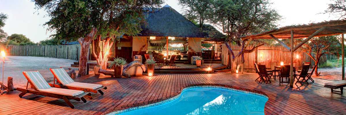 Haina Kalahari Lodge, Main guest area