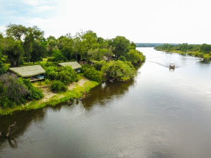 Chundu Island, River Suites, aerial view