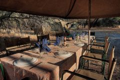 dining area in camp