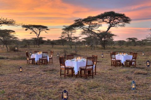 Dining out, Ndutu Safari Lodge