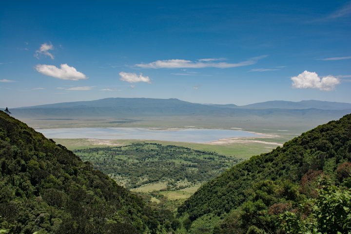 leaving the crater