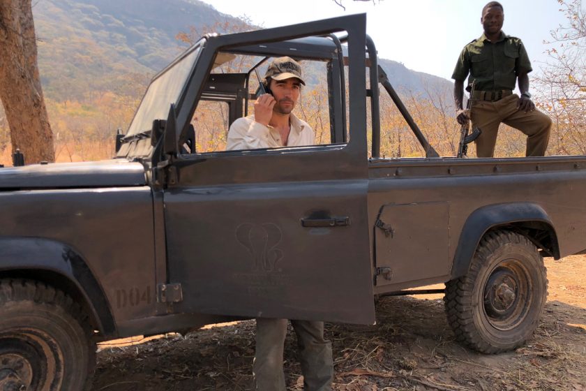 Niall McCann in Chizarira NP, Zimbabwe