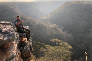 Niall McCann in Chizarira NP, Zimbabwe