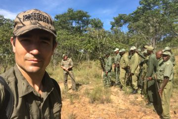 Niall McCann in Chizarira NP, Zimbabwe