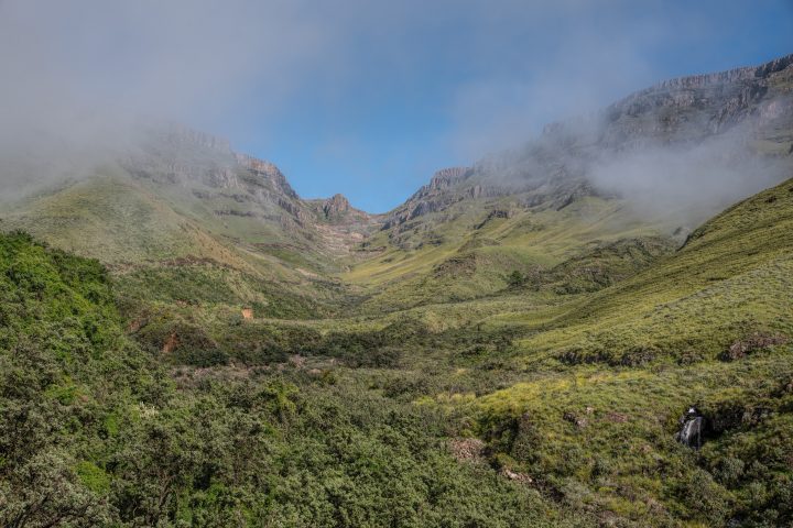 The road ahead, looking up the Sani pass